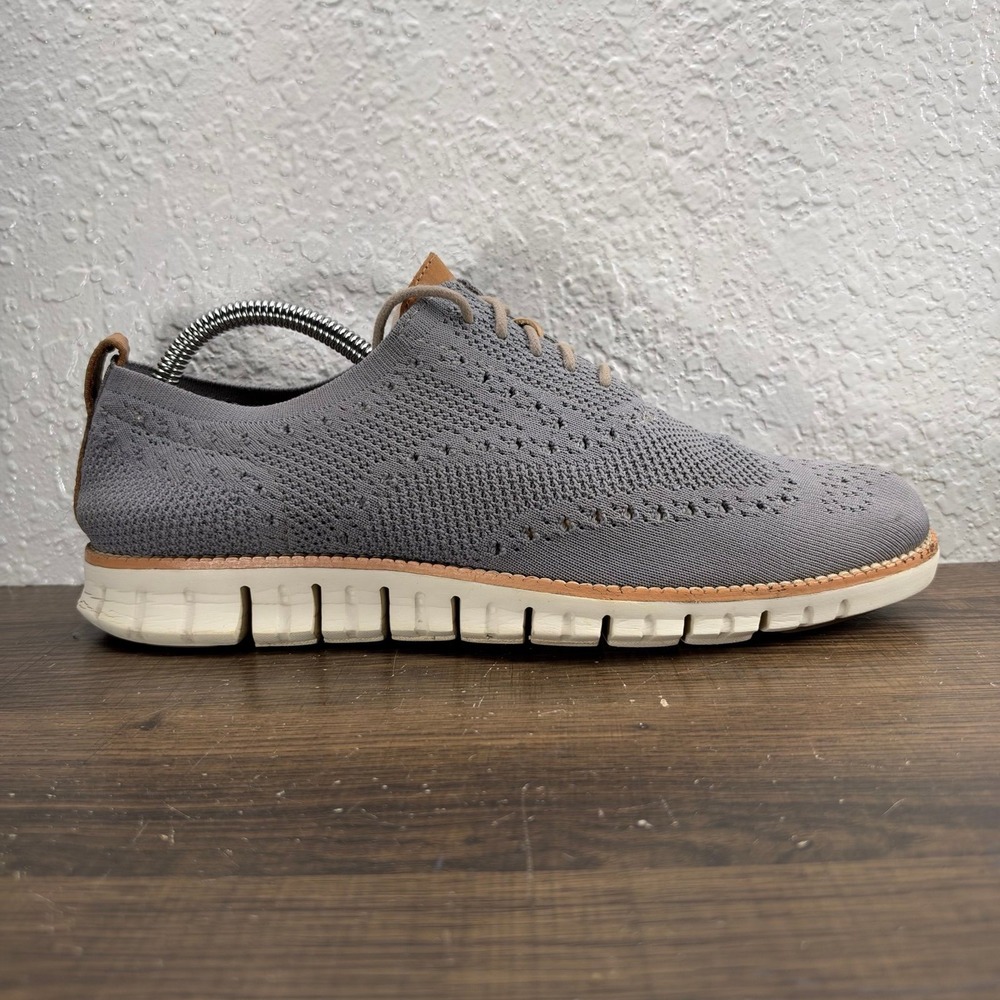 Cole Haan ZeroGrand StitchLite Wingtip Oxford Men's Gray Shoes - Men's Size 9 (M